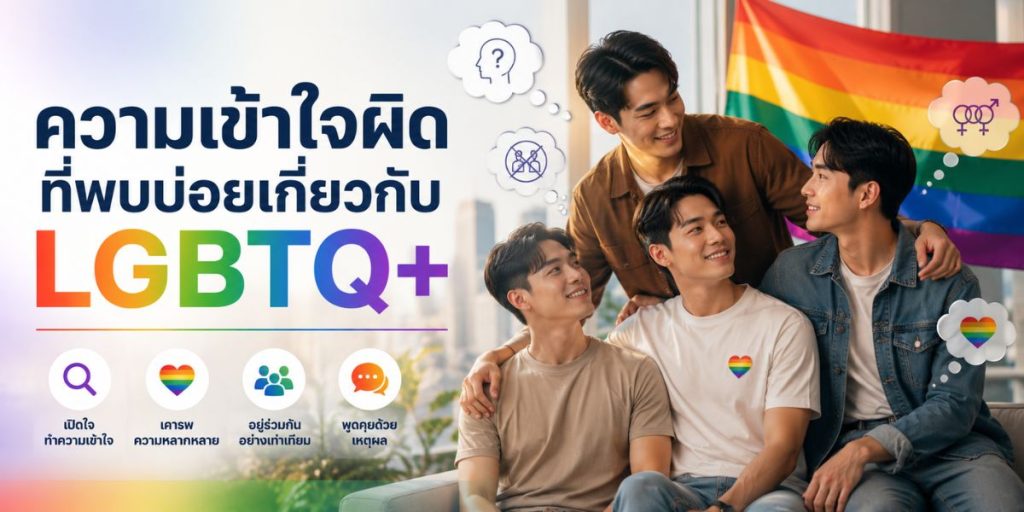 ความเข้าใจผิดที่พบบ่อยเกี่ยวกับ LGBTQ+