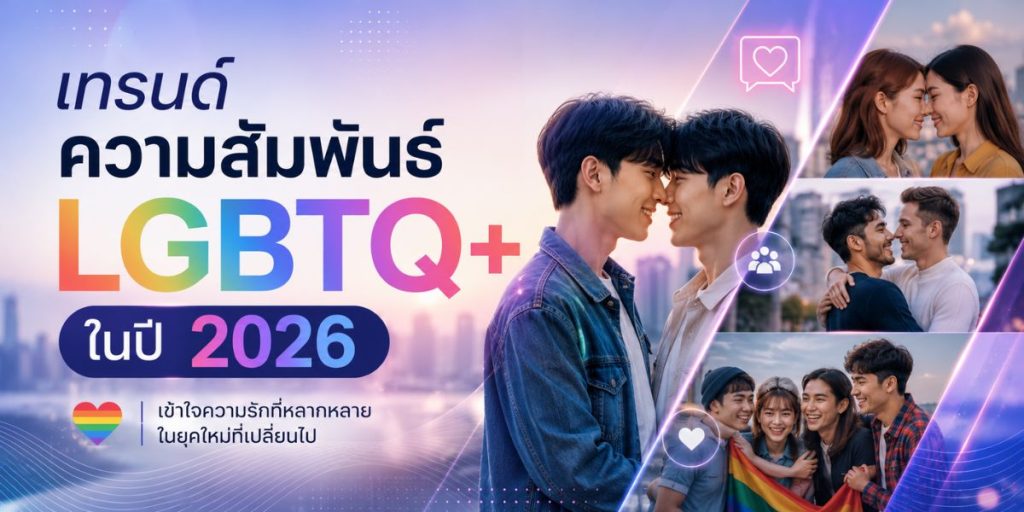 เทรนด์ความสัมพันธ์ LGBTQ+ ในปี 2026