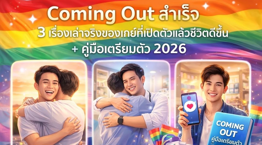 Coming Out สำเร็จ 3 เรื่องเล่าจริงของเกย์ที่เปิดตัวแล้วชีวิตดีขึ้น + คู่มือเตรียมตัว 2026