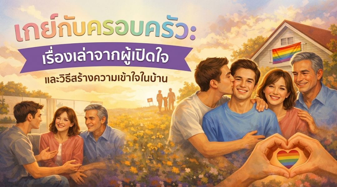 เกย์กับครอบครัว เรื่องเล่าจากคนที่ผ่านมาแล้ว และวิธีสร้างความเข้าใจในบ้าน
