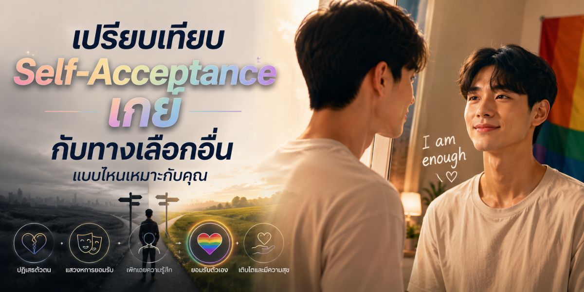 เปรียบเทียบ Self-Acceptance เกย์ กับทางเลือกอื่น แบบไหนเหมาะกับคุณ