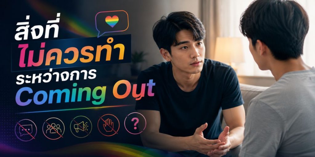 สิ่งที่ไม่ควรทำระหว่างการ Coming Out